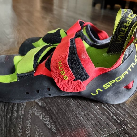 La Sportiva - Kubo Climbing Shoes - Goji Neon (US Mens 9) - Picture 5 of 8